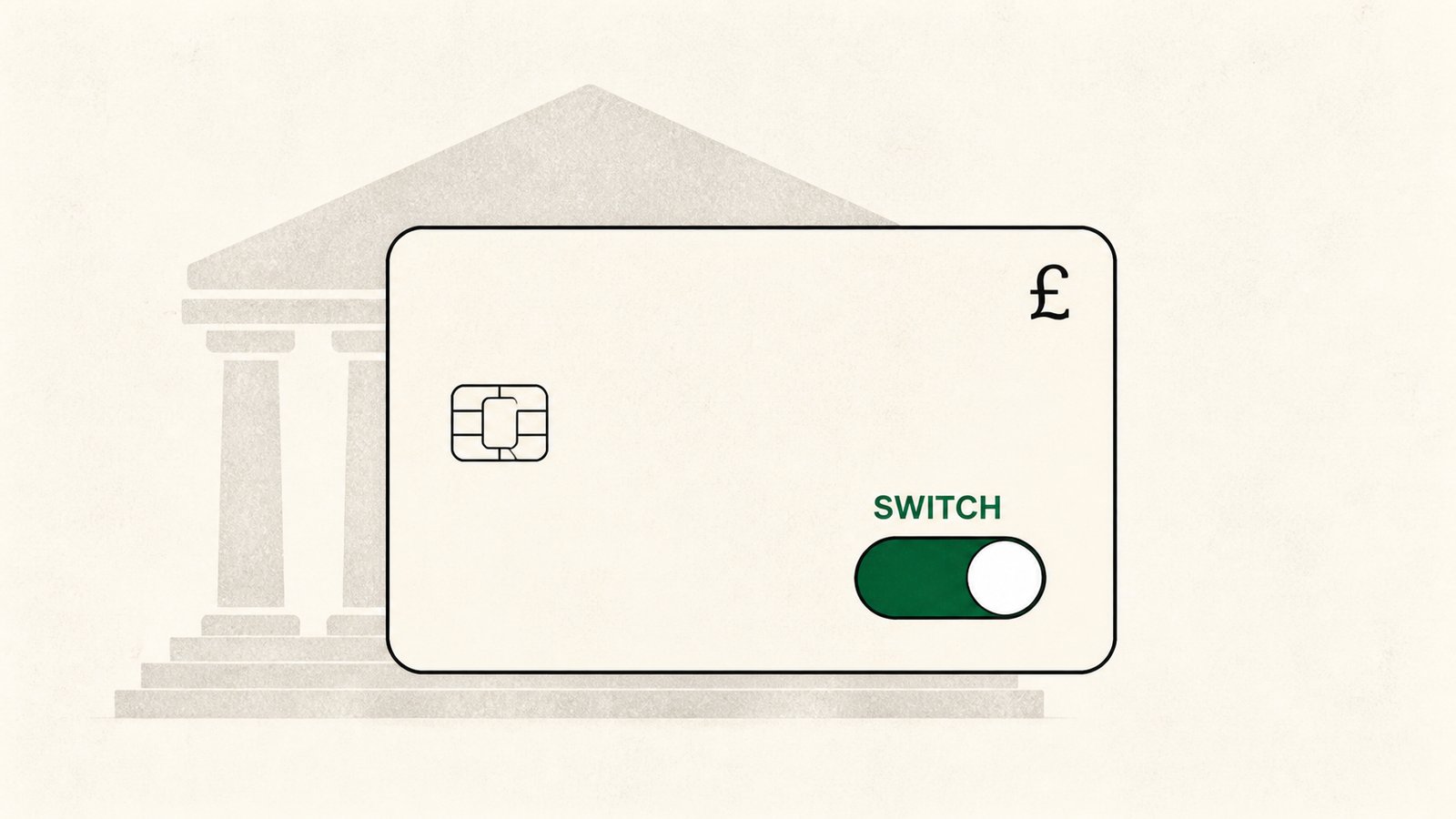 Diagram showing a UK current account, a card issuer, a cross-border acquirer and an offshore operator with checkpoints between each stage